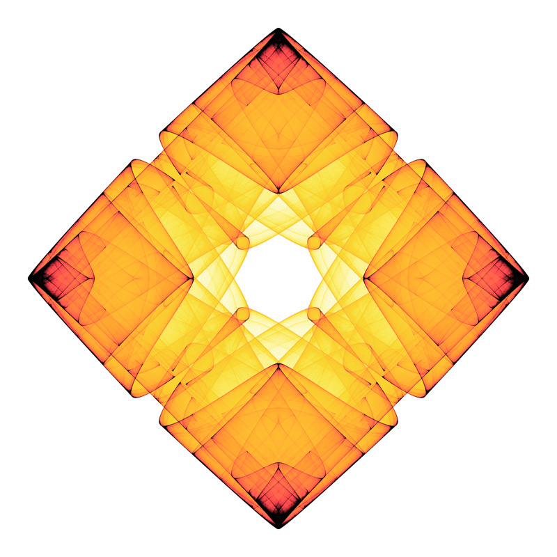 Origami symmetric icon